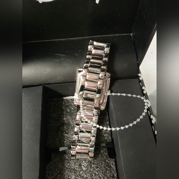 Disney Accutime Mickey Mouse Crystal Embellished Silvertone Link Bracelet Watch main image 6